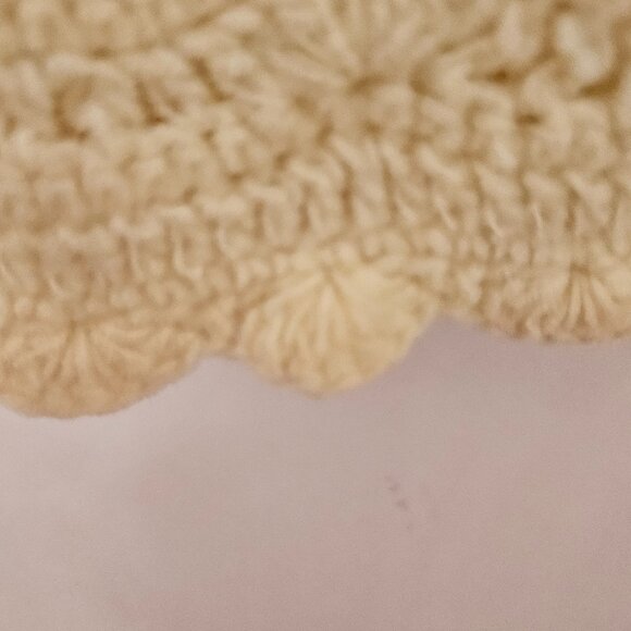 April Cornell Girls Crochet Baby Cardigan with Cat in Butter Yellow Size 6M - Picture 9 of 12